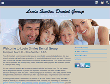 Tablet Screenshot of lovinsmiles.com